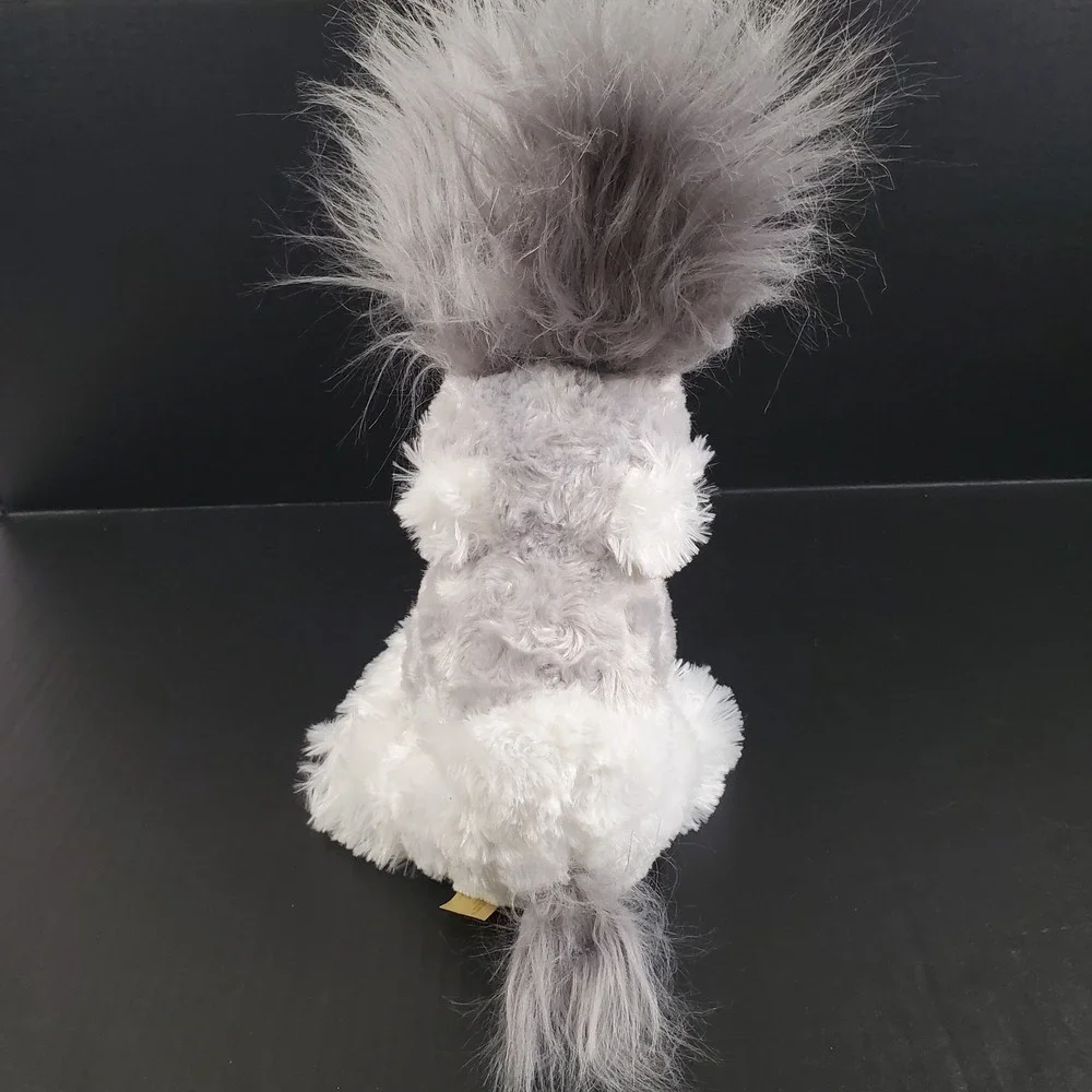 Dan Dee Angora Bunny Rabbit Plush Gray‎ Long Hair 12